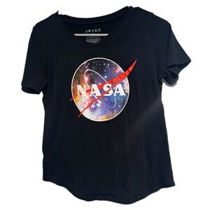 NASA Black Graphic Tee
